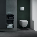 Rimless Wall Hung Pan Geberit Smyle Square Sigma Concealed Cistern Chrome Flush Plate 118.349.21.1