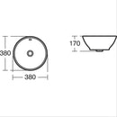 Armitage Shanks Edit R 425mm In-Countertop Basin 0 Tap Holes S078801