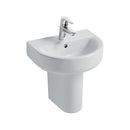 Ideal Standard Concept Arc 450mm Cloakroom Basin 1 Tap Hole - White E796601 + E784001