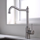 Retro Kitchen Traditional Mixer Tap Single Lever Swivel Spout