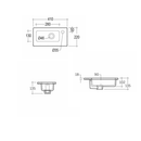 RAK Ceramics Joy 410mm In-Countertop Basin 1 Tap Hole JOYWB4106AWHA