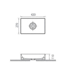 Anas Michelle 600mm Fluted Vanity Unit With Basin & Worktop Reed Green