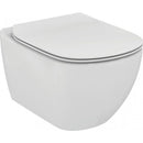 Ideal Standard Retail Tesi Wall Hung Wc Bowl With Aquablade Technology Silk Slim Seat & Cover Slow Close White T0079V1 + T3527V1