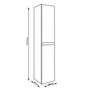 Kore Modern Wall Mounted Side Unit - White Gloss KOR300TU-W