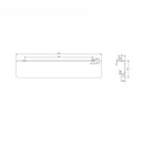 Anas Esme 450 Compact Freestanding Cloakroom Unit With Basin & Handle Black ESME-450UNIT-BLACK + BASIN007 + HANDLE022