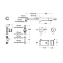Armitage Shanks Portman 21 500mm Wall Hung Basin 0 Tap Holes S225101