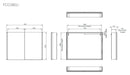 Tavistock Façade 2 door Surface Cabinet Demist 800X650 FCC080U