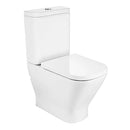 Roca the gap rimless coupled toilet back to wall cistern soft close seat