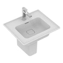 Ideal Standard Retail Strada II 500mm Basin With Pedestal 1 Tap Hole & Clicker Waste - White E238101 + T299601