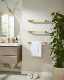 Singola Dry Electric Towel Rail 450mm - Brushed Brass SIN450BB