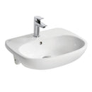 Ideal Standard Tesi 550mm Semi Recessed Basin 1 Tap Hole - White T352601