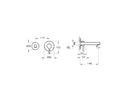 VitrA Origin Built-In Basin Mixer 2TH Brushed Nickel A4258134