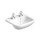 Armitage Shanks Profile 21 500mm Semi Recessed Basin 2 Tap Holes S249501