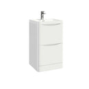 Anas Bella 496x800x448mm Floorstanding Unit White With Basin PAINT-BELLA-500FLOORCAB-GWTE + BELLA-500BASIN