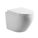 Anas Rimless Wall Hung Pan Valentina With Soft Close Seat White
