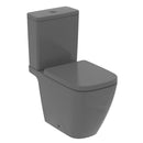 Ideal Standard I.life B Closed Coupled Open Toilet Bowl Toilet Seat & Cover Soft Close - Gloss Grey T461258 + E247958 + T468358