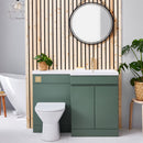 Anas Empire 590x810x445mm Floorstanding Unit With Basin Green 600CAB-LILI-GREEN + THIN600BASIN