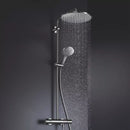 Grohe Exposed Rainshower Smartactive 310 Shower System With Thermostat For Wall Mounting Matt Black 22119KF0