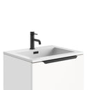 Anas Angel 590x350x475mm Wall Mounted Vanity With Basin & Handle & Overflow- Matt White