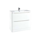 Anas Bella 896x800x448mm Floorstanding Unit White PAINT-BELLA-900FLOORCAB-GWTE + BELLA-900BASIN