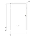 Anas Bella 510x790x205mm Floorstanding WC Unit Only lacquer BELLA-500WCUNIT-MATTGREY