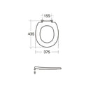 Armitage Shanks Contour 21 Toilet Seat and Cover - Charcoal S4065RN