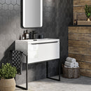 Anas Wall Hung Range 600 Wrap Over Handle Black BLACK-600HANDLE