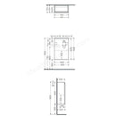 RAK Ceramics Joy Wall Hung Vanity With Basin 400mm Moka Walnut JOYWH040MOK + JOYWB4106AWHA