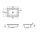 Ideal Standard Strada 600mm Under Countertop Basin 0 Tap Holes - White K077901