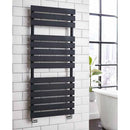 Steel Tower Rail Atlantic Design Radiator 500mm x 1185mm - Textured Grey ATL500-1200A