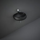 RAK Ceramics Cloud 550mm x 425mm 1 Tap Hole Wall Hung Basin - Black CLOWB5501504A