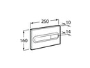 Anas Rimless Wall Hung Toilet Pan Roca Wc Frame 0.82 Chrome Flush Plate