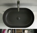 RAK Ceramics Feeling 550x350mm Countertop Basin Matt Black FEECT5500504A