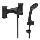 Ideal Standard Ceraplan Dual Control Bath Shower Mixer with Shower Set - Silk Black BD265XG