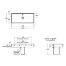 Ideal Standard Retail Strada II 1000mm Basin With Pedestal 1 Tap Hole & Clicker Waste - White E238901 + T299601