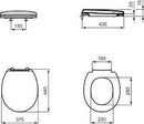 Armitage Shanks Contour 21 Toilet Seat and Cover - Grey S4065LJ
