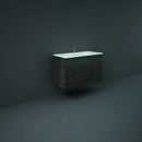 RAK Ceramics Joy Wall Hung Vanity With Basin 1000mm Moka Walnut JOYWH100MOK + JOYDI10101WH