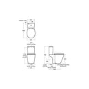 Ideal Standard Concept 365mm Close Coupled Pan E787101 + E785501 + E791701