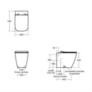 Ideal Standard i.Life B Back To Wall WC Pan - White E260801 + T468358