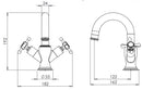 Tavistock Ashmore Deck Mounted 1 Tap Hole Basin Mixer With Click Waste - Chrome TAM11