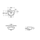 Armitage Shanks Sandringham 21 350mm Washbasin 1 Tap Hole E892901