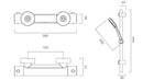 Tavistock Quantum Cool Touch Shower Kit with Thermostatic Shower Valve Rail Kit & Handset - Chrome SQT2416
