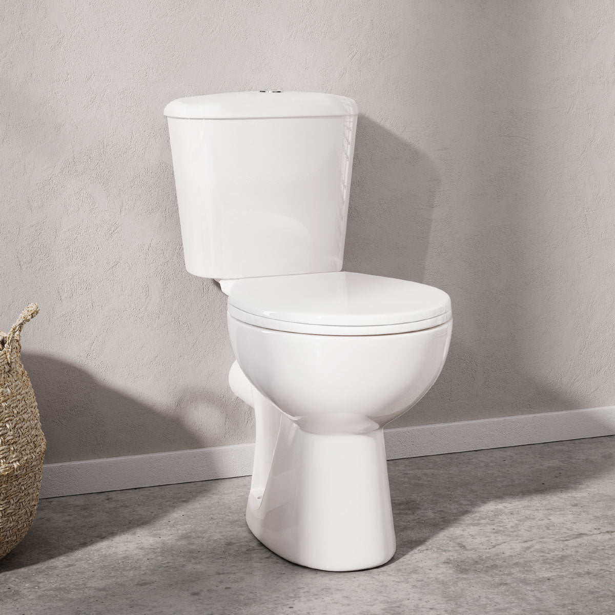 Scudo Complete Toilet Set Close Coupled Pan Cistern & Seat White COMPL