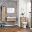 Kore Modern Floor WC Unit Sonoma Oak For Back To Wall Toilet KOR500WC-O
