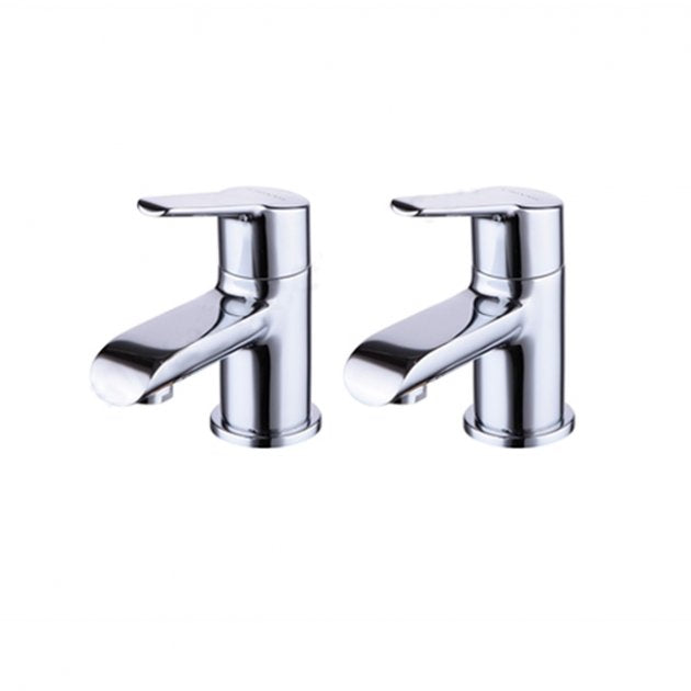 Essential Napo Basin Pillar Tap Pair 2 Tap Holes Chrome ET1303