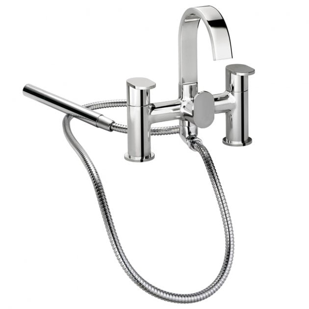 Essential Osmore Bath Shower Mixer Including Shower Kit 2 Tap Holes - Chrome ET1009