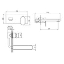 Essential Osmore Wall Mounted Mono Bath Filler 1 Tap Hole - Chrome ET1010