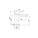 Tavistock Haze Basin Mixer Brushed Brass THZ1104