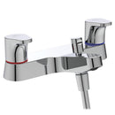 Ideal Standard Cerabase Dual Control Bath Shower Mixer w/ Shower Set - Chrome BD058AA