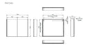 Tavistock Render 2 door Illuminated Cabinet Demist 800X650 Recess RMC080